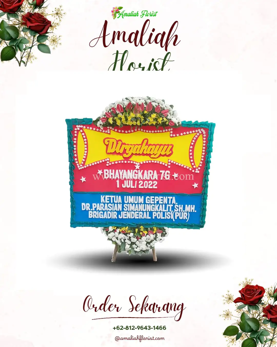 Papan Bunga HUT Ulang Tahun Sebatu